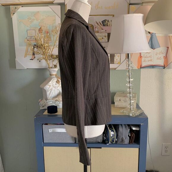 YANSI FUGEL brown wool blazer sz 6 or small - Picture 3 of 7